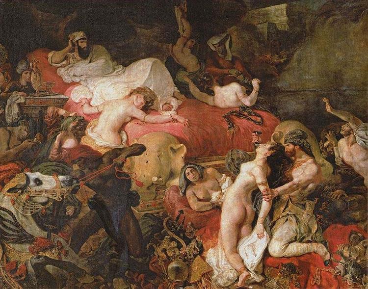 Eugene Delacroix Death of Sardanapalus oil painting image